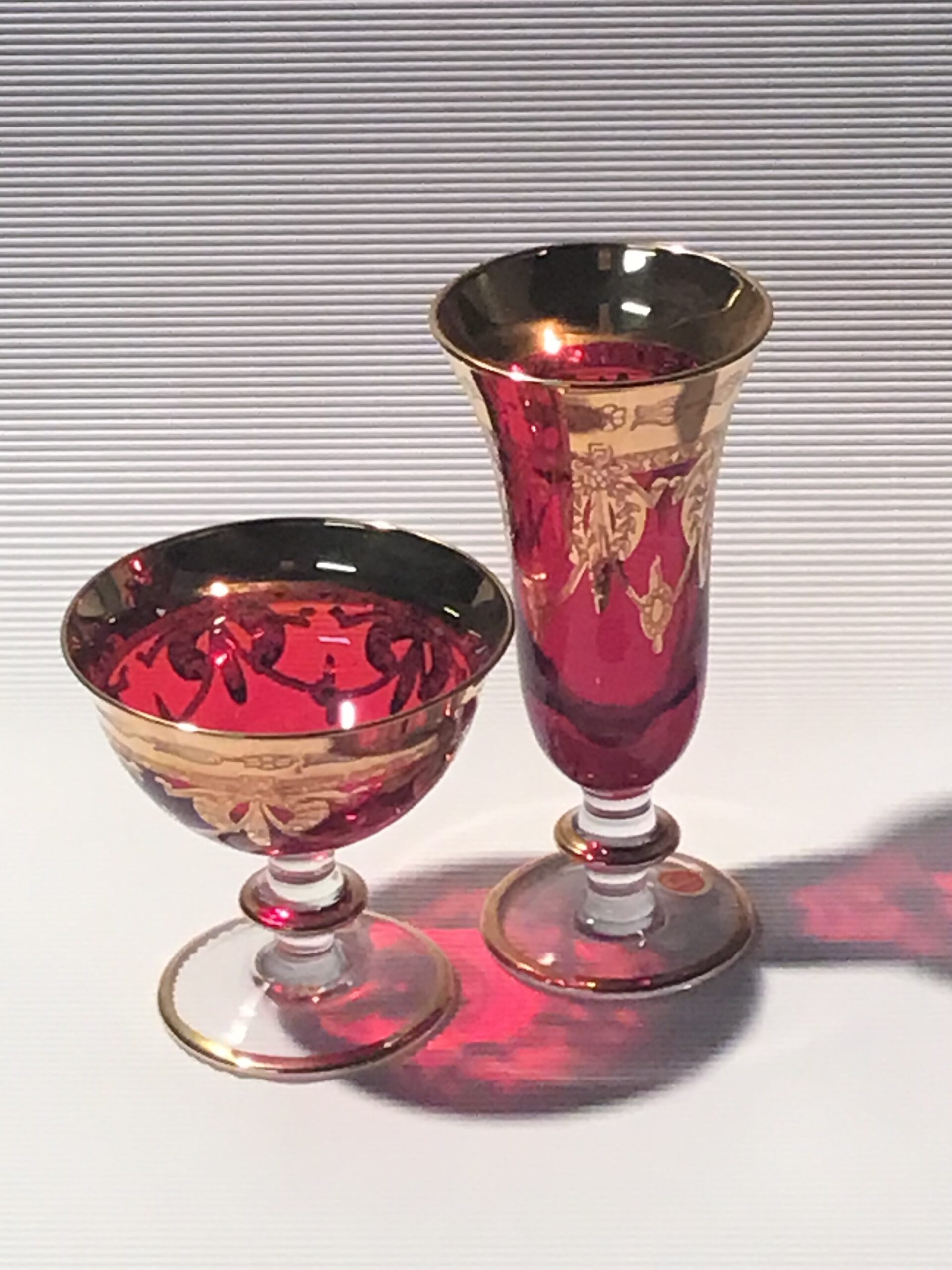 Coppe e Calici in vetro di Murano – set da 12 pezzi – Amarcord