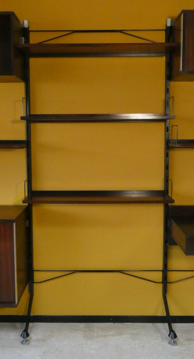Libreria Urio con Elementi Modulari in Teak, disegnata da Ico & Luisa Parisi per MIM Roma, anni '60 - immagine 4