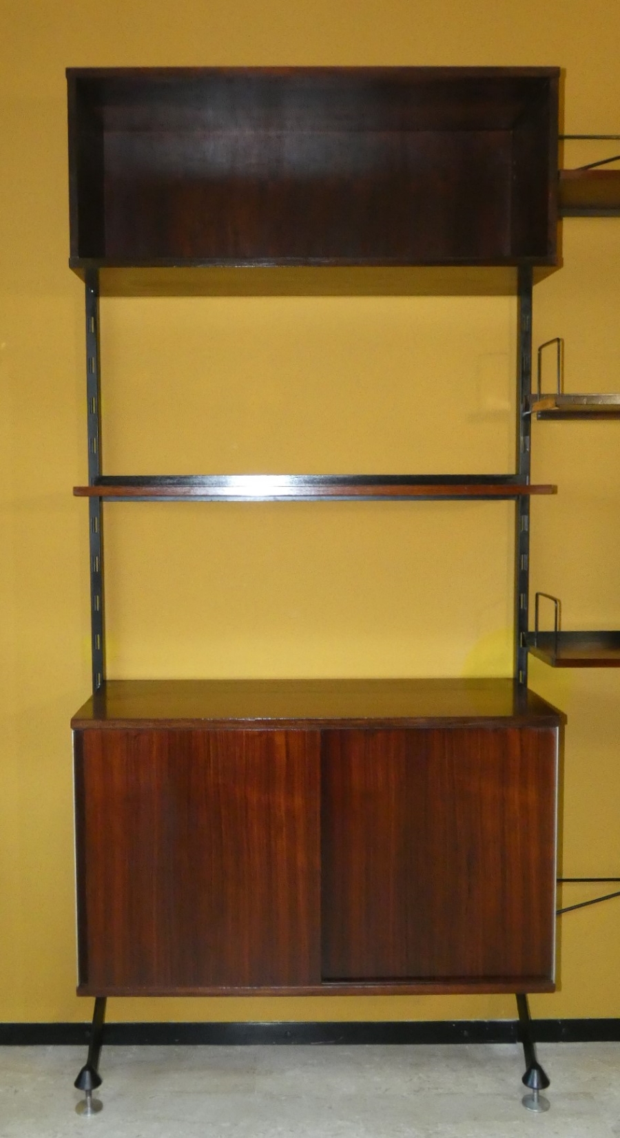 Libreria Urio con Elementi Modulari in Teak, disegnata da Ico & Luisa Parisi per MIM Roma, anni '60 - immagine 20