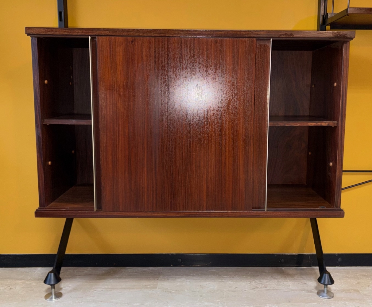 Libreria Urio con Elementi Modulari in Teak, disegnata da Ico & Luisa Parisi per MIM Roma, anni '60 - immagine 8