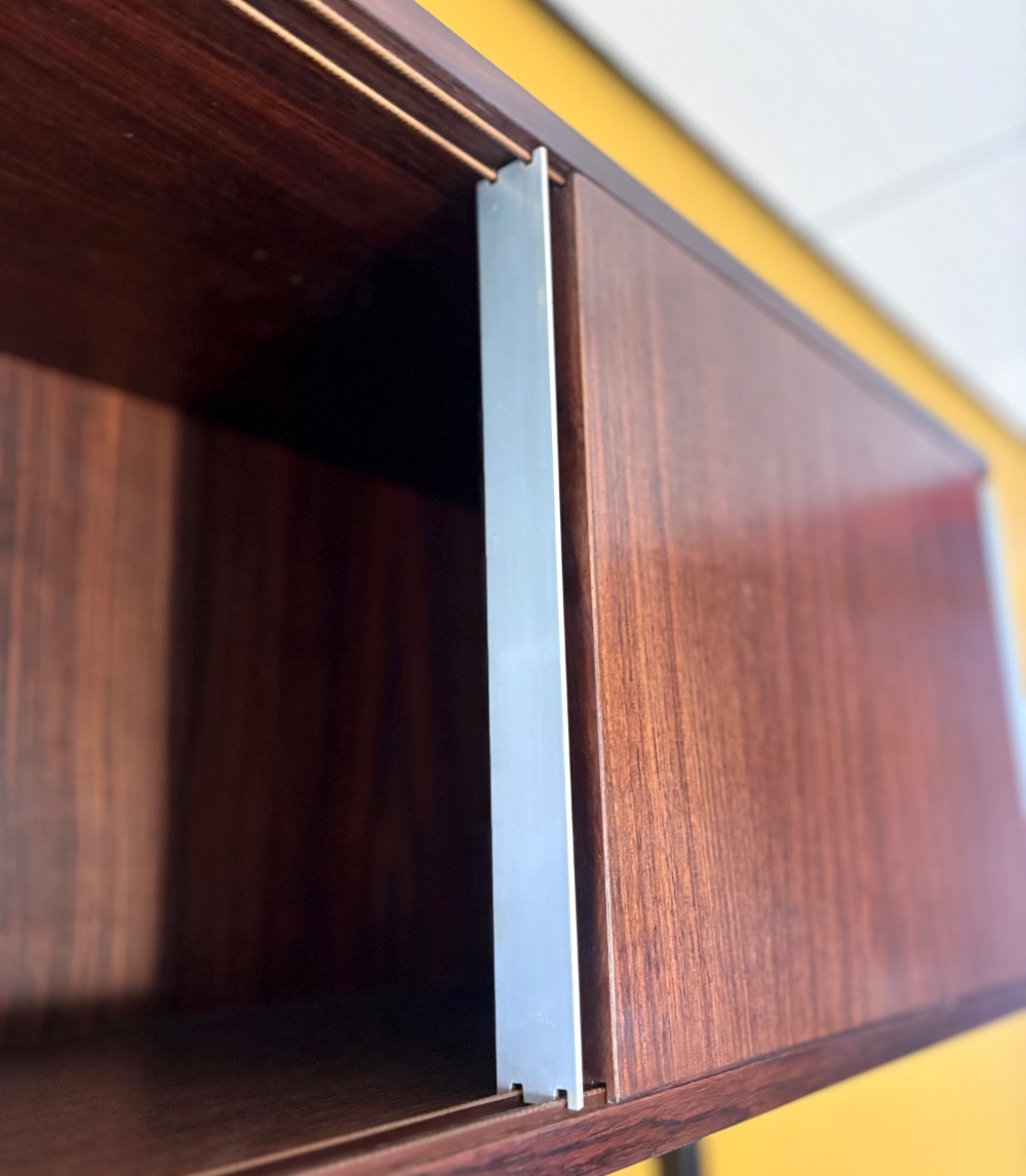 Libreria Urio con Elementi Modulari in Teak, disegnata da Ico & Luisa Parisi per MIM Roma, anni '60 - immagine 11
