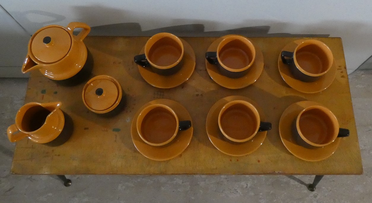 SERVIZIO DA TE DI ROMETTI CERAMICHE , ITALIA ANNI 60 - immagine 3
