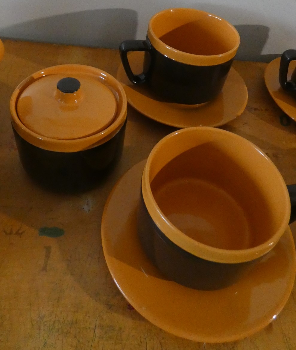SERVIZIO DA TE DI ROMETTI CERAMICHE , ITALIA ANNI 60 - immagine 5
