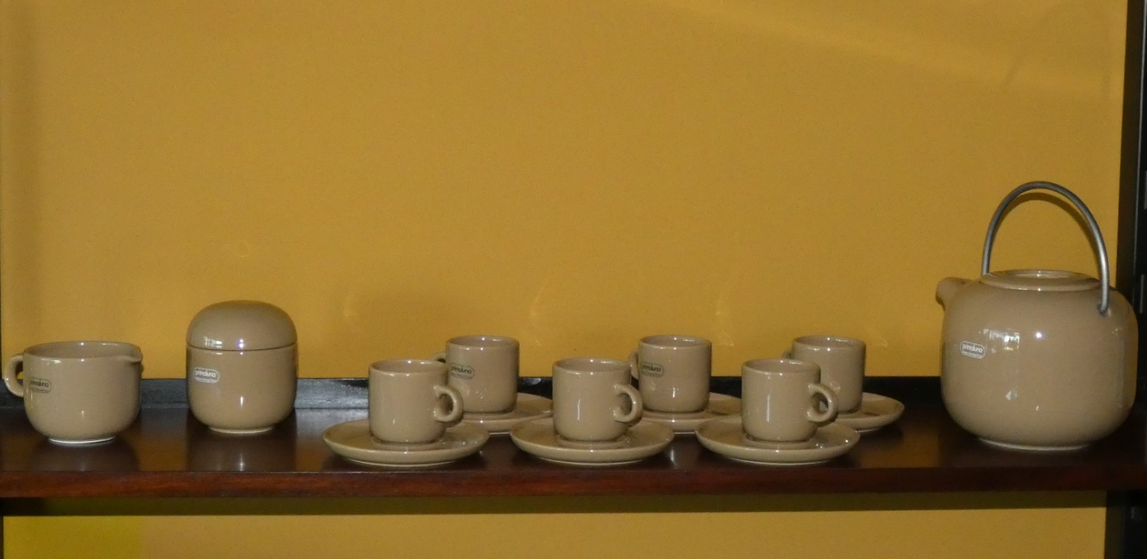 SERVIZIO DA CAFFE' PRIMALUNA DI POZZI CERAMICHE, ITALIA ANNI 60 - immagine 2