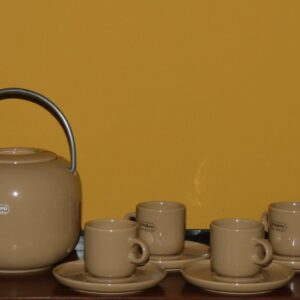 SERVIZIO DA CAFFE' PRIMALUNA DI POZZI CERAMICHE, ITALIA ANNI 60