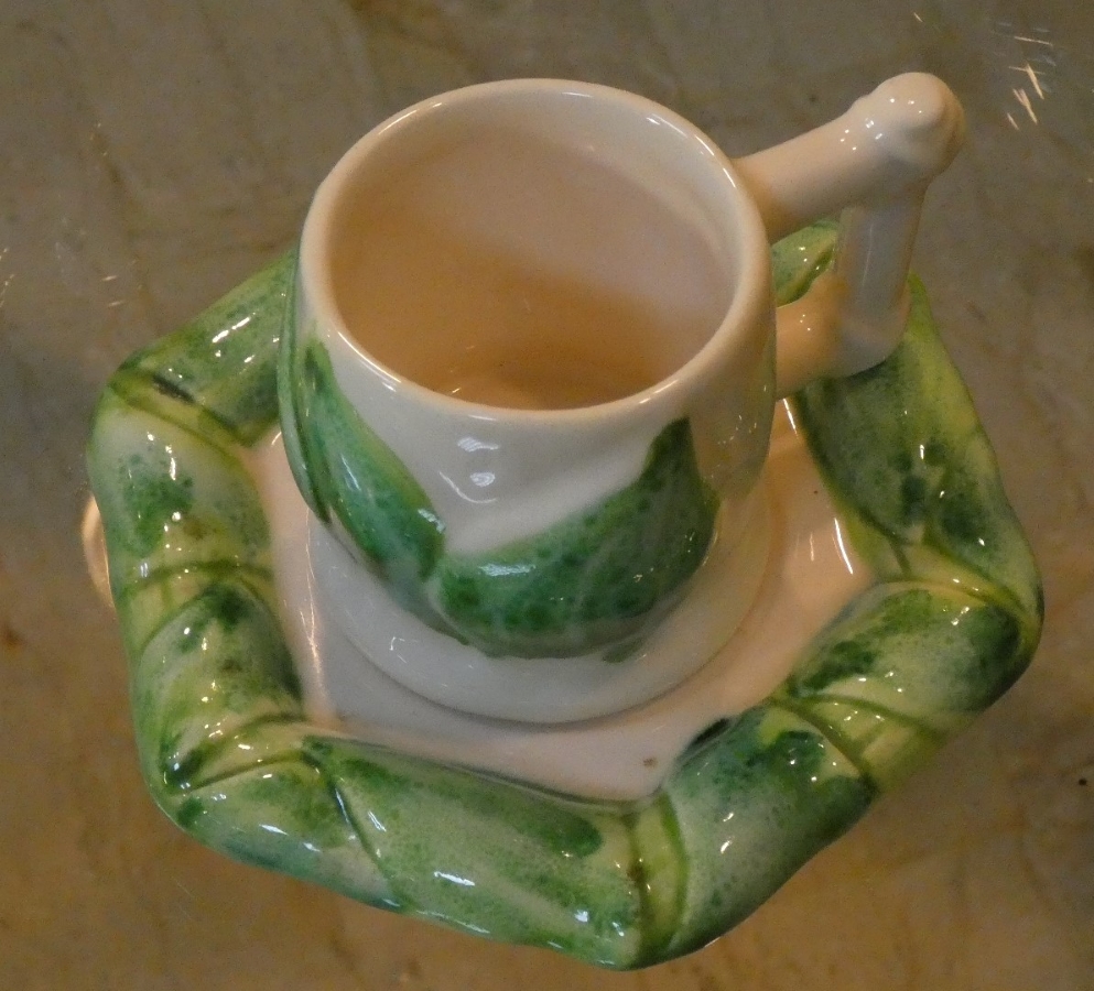 SET CARAFFA CON BICCHIERI + SERVIZIO CAFFE' LINEA GERMOGLIO DI COLIN MORROW PER ARPEX, ITALIA ANNI '70 - immagine 5