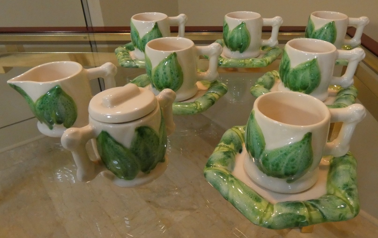 SERVIZIO DA CAFFE' LINEA GERMOGLIO, DI COLIN MORROW PER ARPEX INTERNATIONAL, ITALIA ANNI '70 - immagine 8
