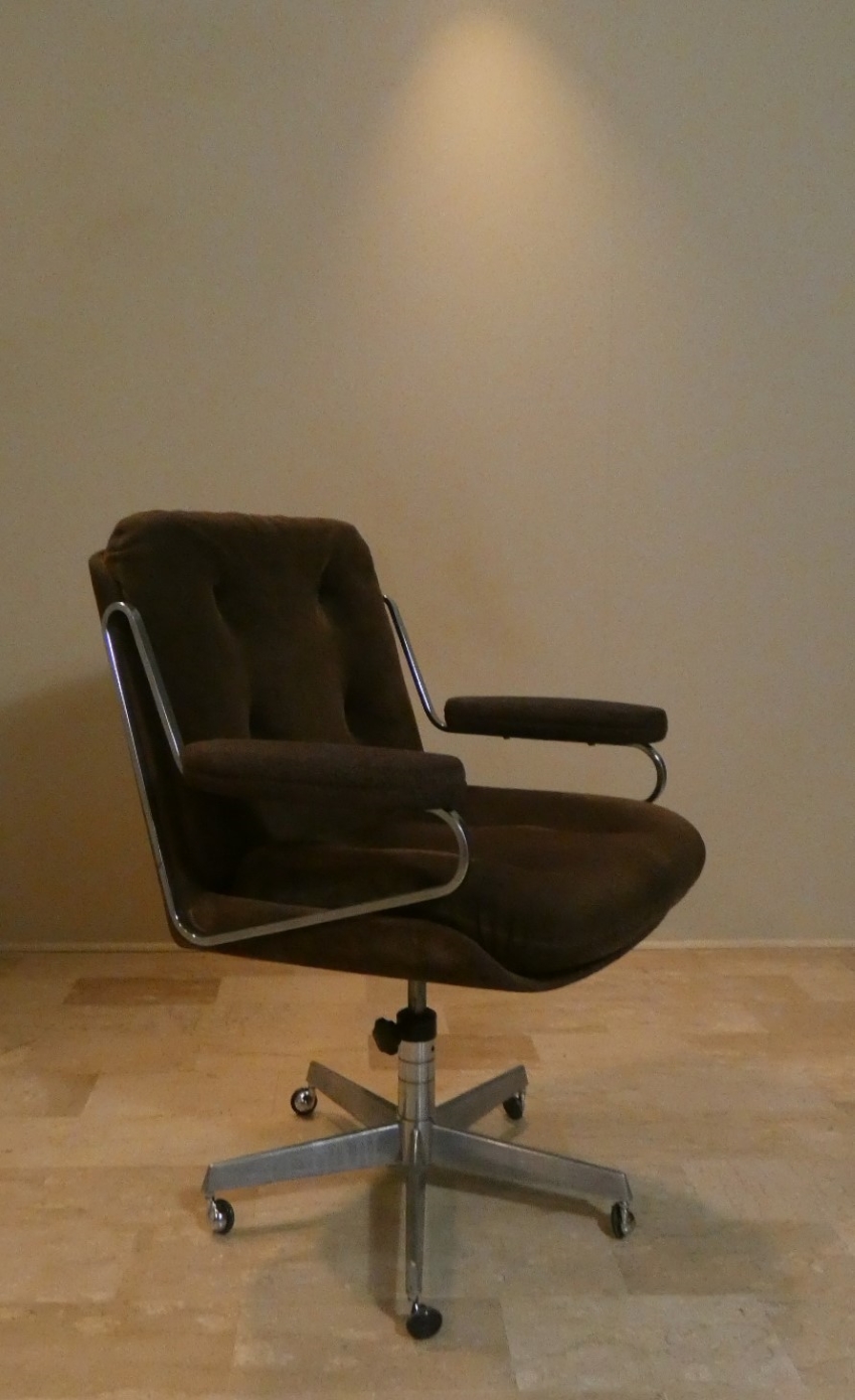 POLTRONA E SEDIA MOD. KS172H DI KARL-ERIK EKSELIUS PER JOC MOBEL AB- SVEZIA ANNI '70, SET DI 2 PZ. - immagine 4