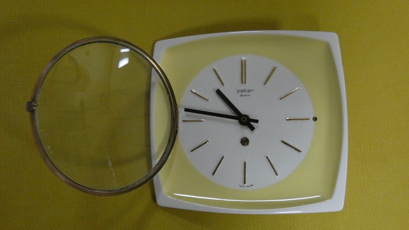OROLOGIO DA PARETE IN CERAMICA, GERMANIA ANNI '70 - immagine 2