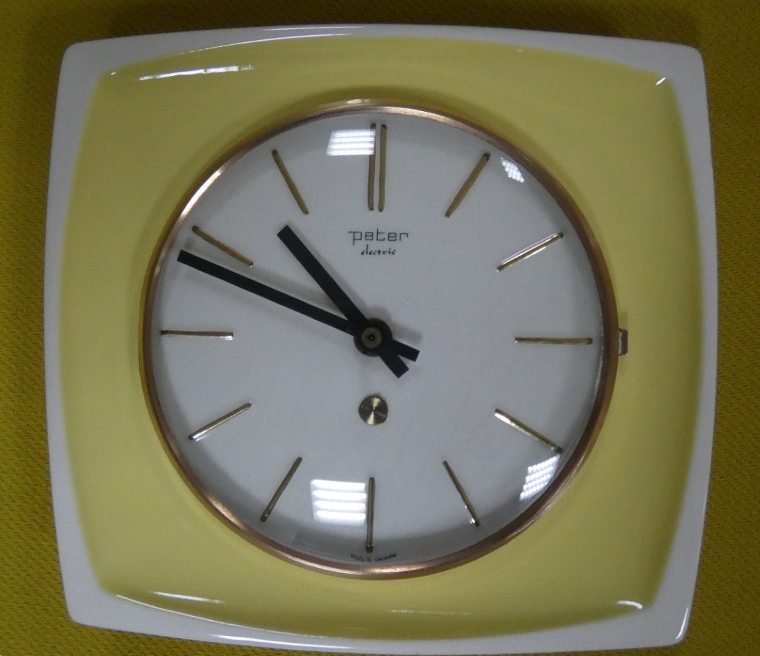 OROLOGIO DA PARETE IN CERAMICA, GERMANIA ANNI '70 - immagine 5