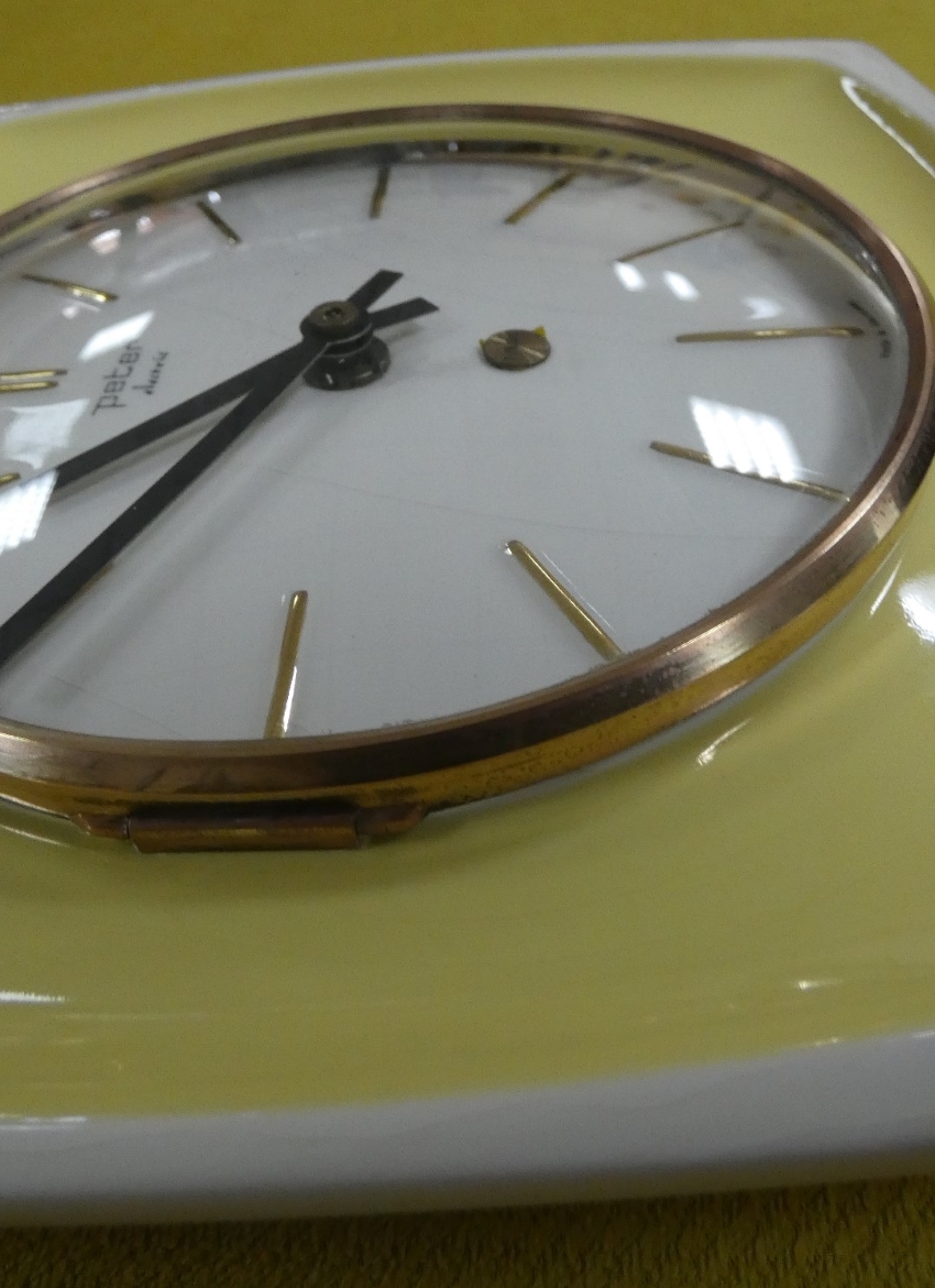 OROLOGIO DA PARETE IN CERAMICA, GERMANIA ANNI '70 - immagine 8