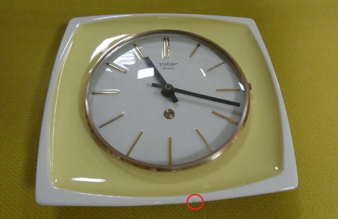 OROLOGIO DA PARETE IN CERAMICA, GERMANIA ANNI '70 - immagine 21